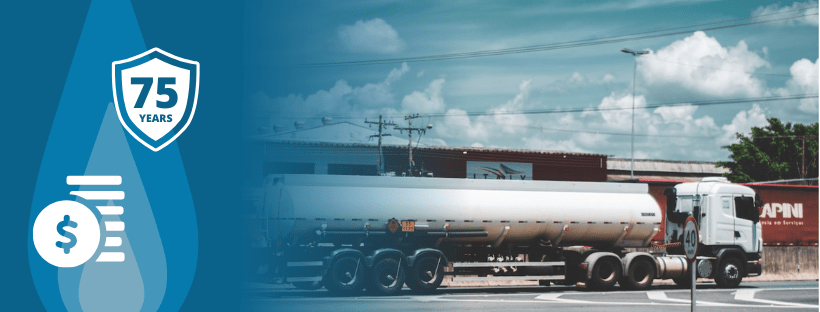 a large propane tank