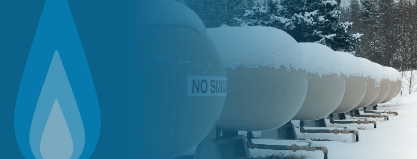 row of propane tanks